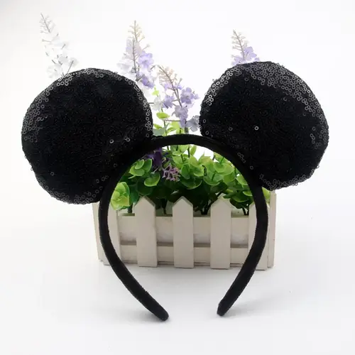 Anime Mouse Ears Headhand Cosplay Kawaii Cartoon Elastic Hair Accessories Party Sequin Bows Hairband Toys Children Adults Gift - Image 33