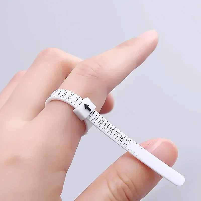 1pc Ring Sizer Convenient Precise Measuring Tool Reusable Finger Size Measuring Tape Jewelry Sizing Tool US/EU/UK Rings Size jewelry stick