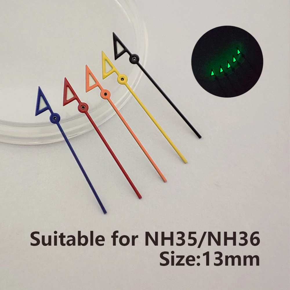 Green Luminous Watch Hands - 13mm Replacement Parts