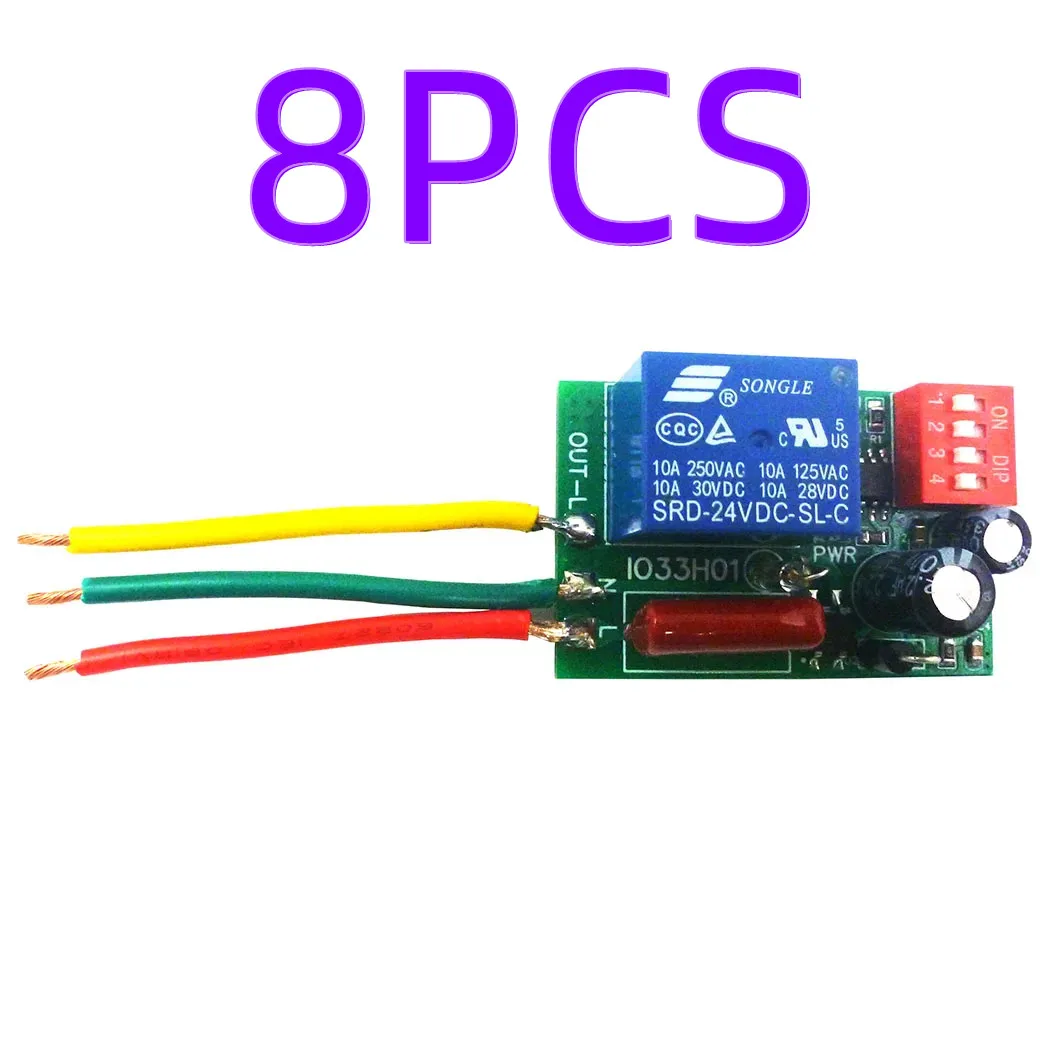 

8PCS IO33H01 AC 110V 220V Power ON Delay OFF Relay Switch 1-480Min Timer Adjustable Disconnect Delay Controller