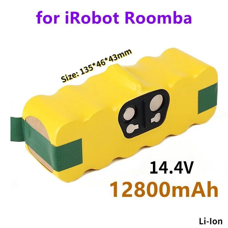 Batteria Ni-Mh Sostitutiva 14.4V 12800Mah Per Irobot Roomba 500 600 700 800 Serie Roomba 880 760 530 555 560 581 620 650