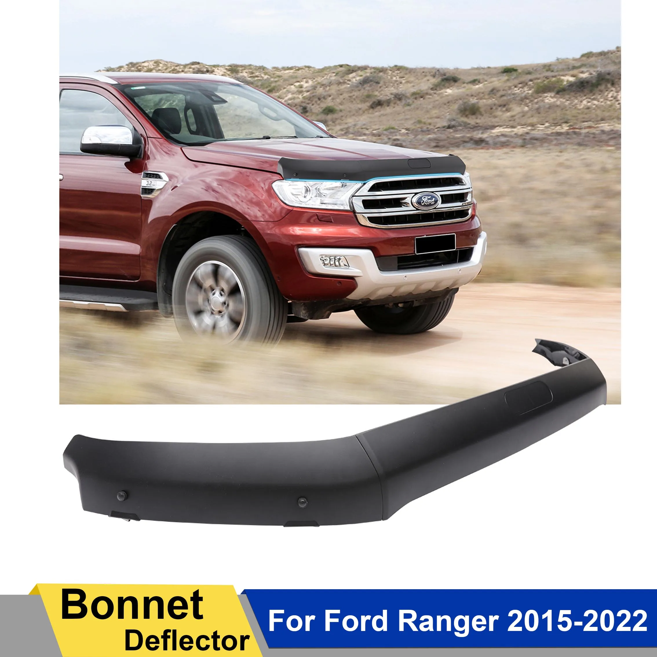 

Stone Bug Deflector Bonnet Protector Bonnet Guard For Ford Ranger 2015 2016 2017 2018 2019 2020 2021 2022 Wildtrak XLT XLS XL