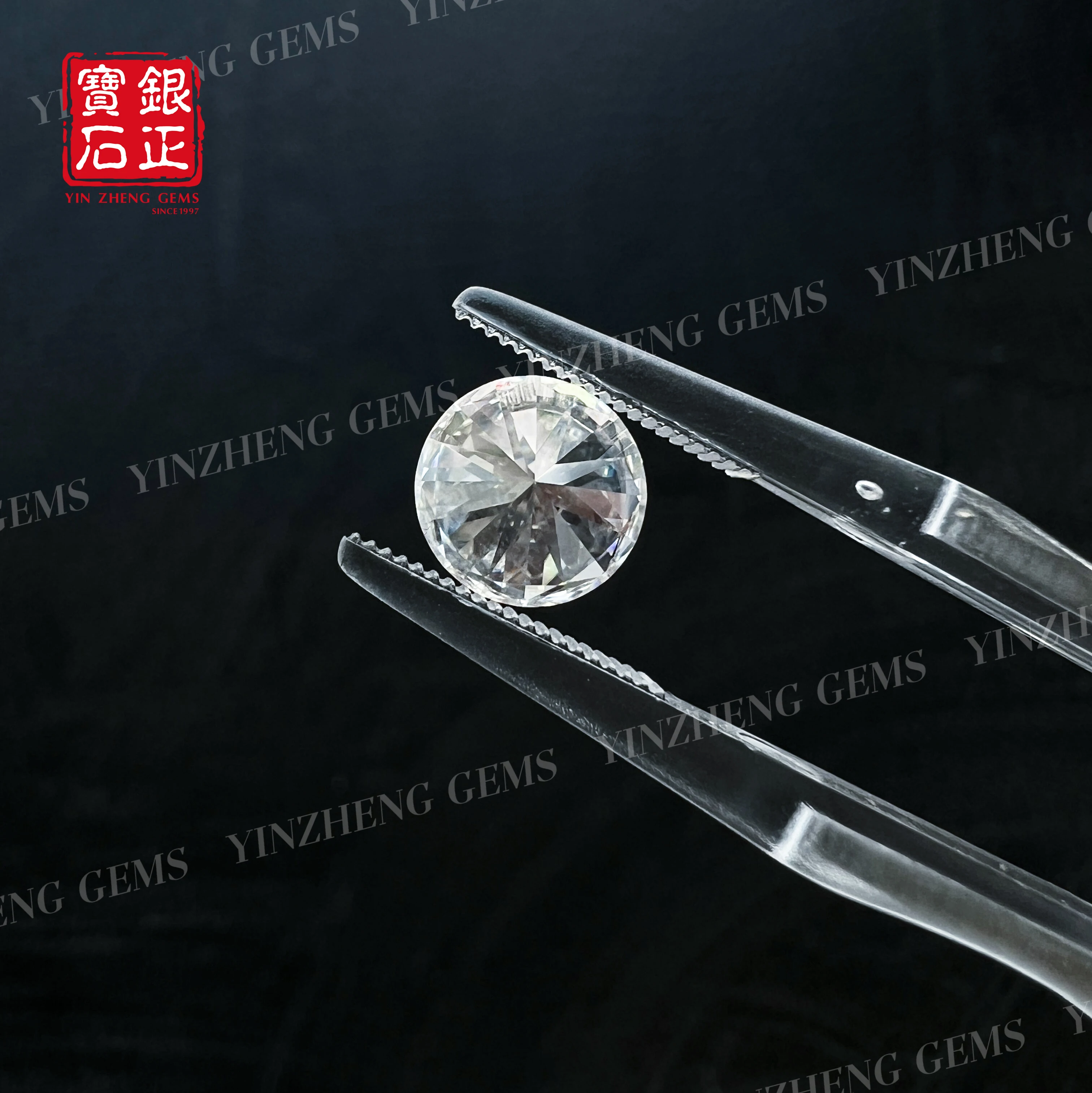 YinZheng 6A Grade Round D Color Moissanite 3.0-10.0MM Moissanita Pass Diamond Tester With GRA Certificate Loose Moissanite Stone