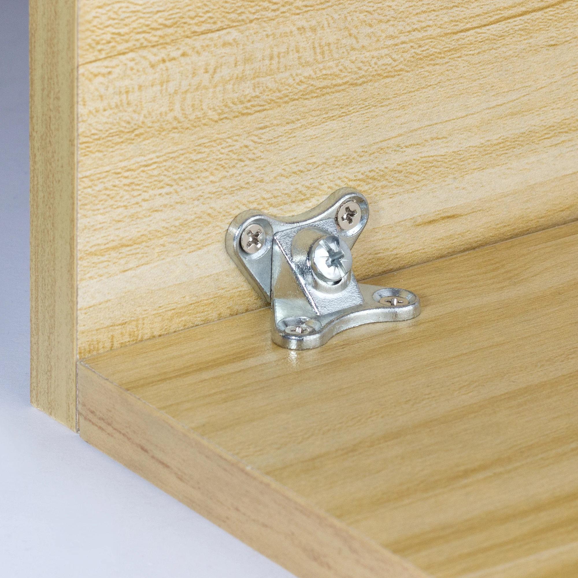 2pcs Steel Corner Angle Brackets Cabinet Adjustment Fixing Shelf Support Brace Furniture Frame Fix Connector