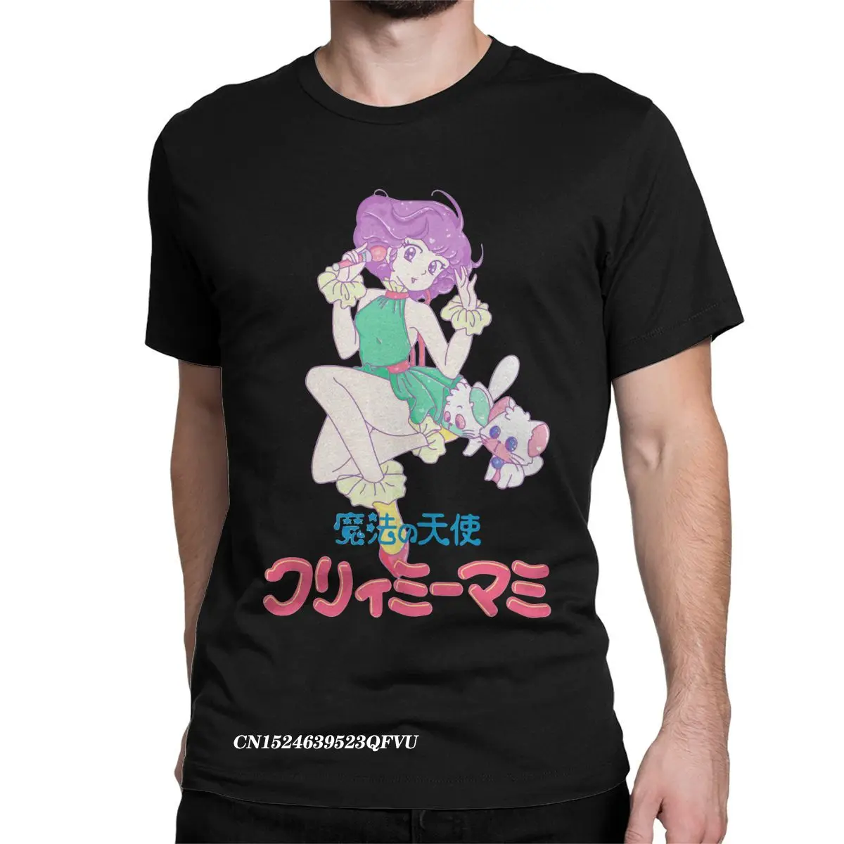 Uomo Donna Shoujo Mahou No Tenshi Idol Cremoso Mami Top Magliette Magical Angel Anime Girls Top Tees Plus Size T-Shirt