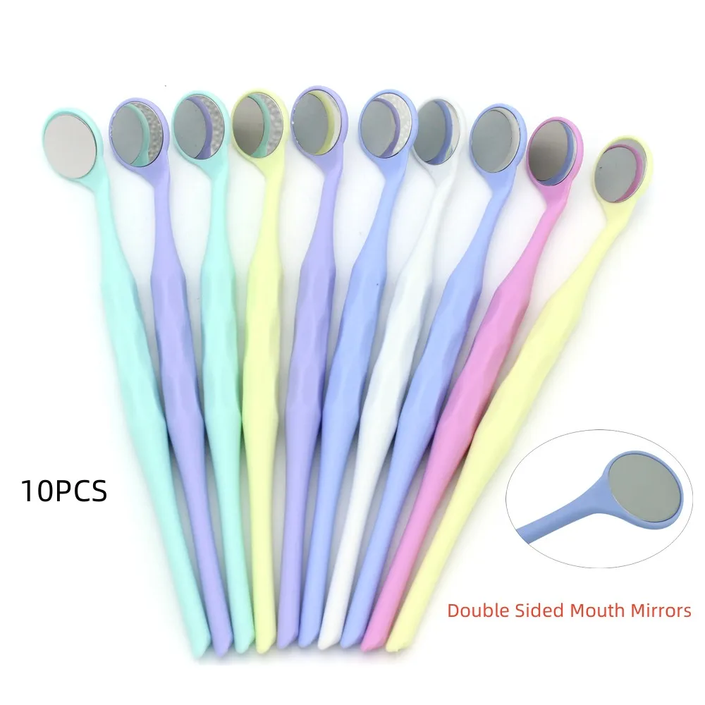 

10pcs/Box Dental Double sided Mouth Mirrors Autoclavable Surface Exam Reflector Oral Mirror Dentistry Instrument