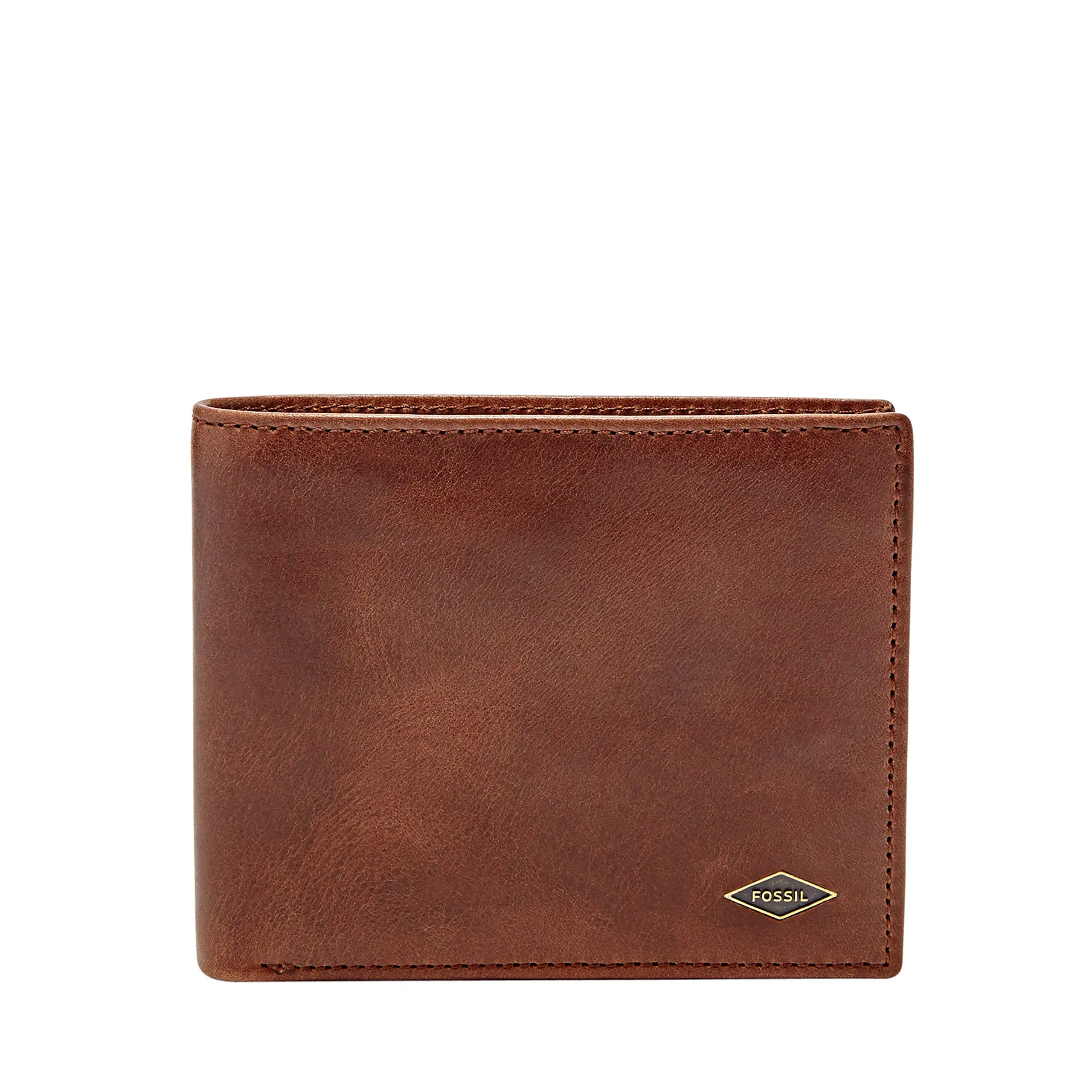Men's Leather RFID-Blocking Bifold Wallet with Coin Pocket for Men