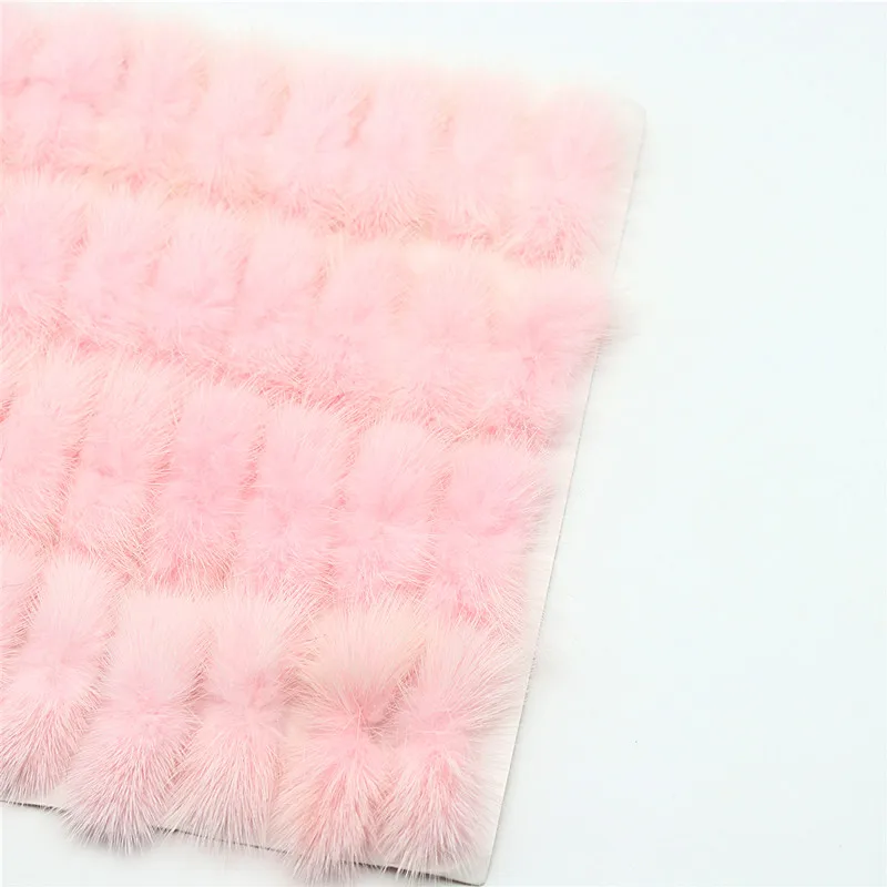 Mink Fur Pom-pom Bow Tie 40 Pieces DIY Hairpin Headdress Corsage Bow Tie DIY Bowknot Phone Case Crafts Materials 3*7cm craft supplies pom poms craft supplies