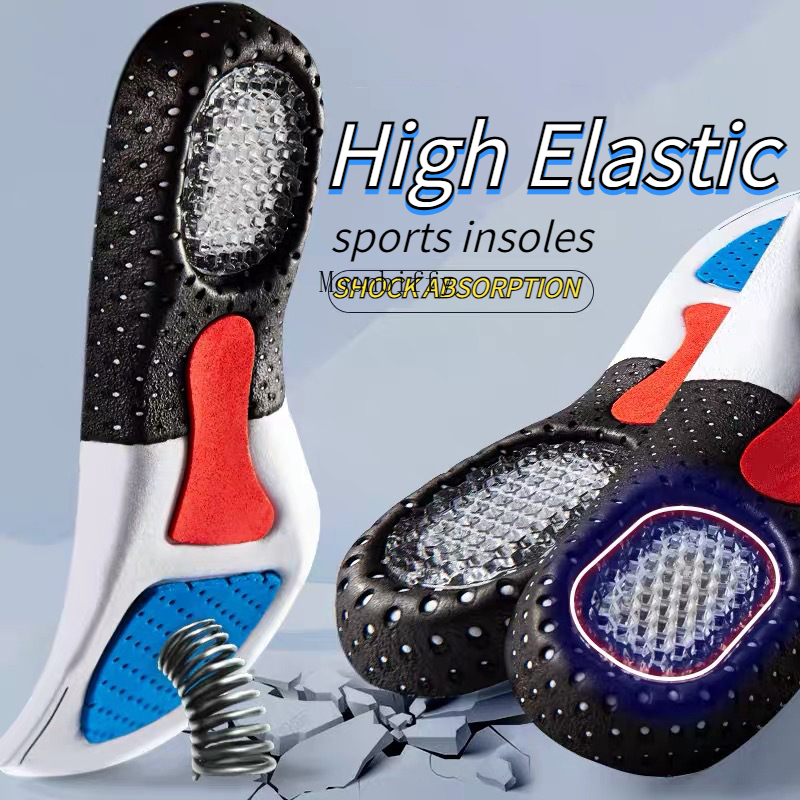 Sweat Absorbing Breathable Cushioned Military Training Insole Shock Absorption EVA Running Sports Insole Scalable Women Men