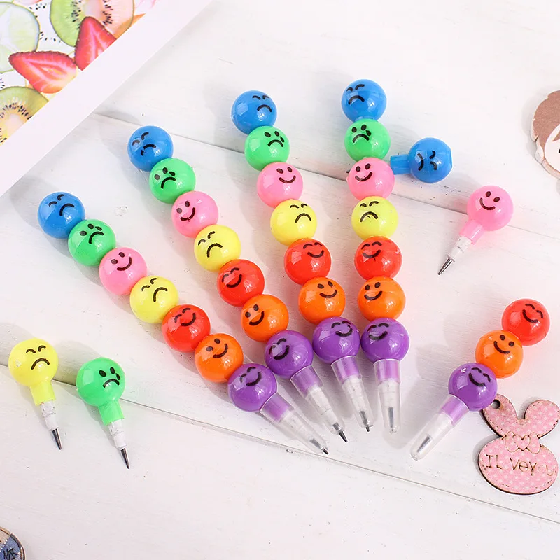 15 Pcs Building Blocks Cartoon Splicing Pencils Children Pencil HB Student School Office Writing Supplies Creative Stationery track car children s car adventure parking lot building electric roller coaster lion theme winding mountain road rail car toys