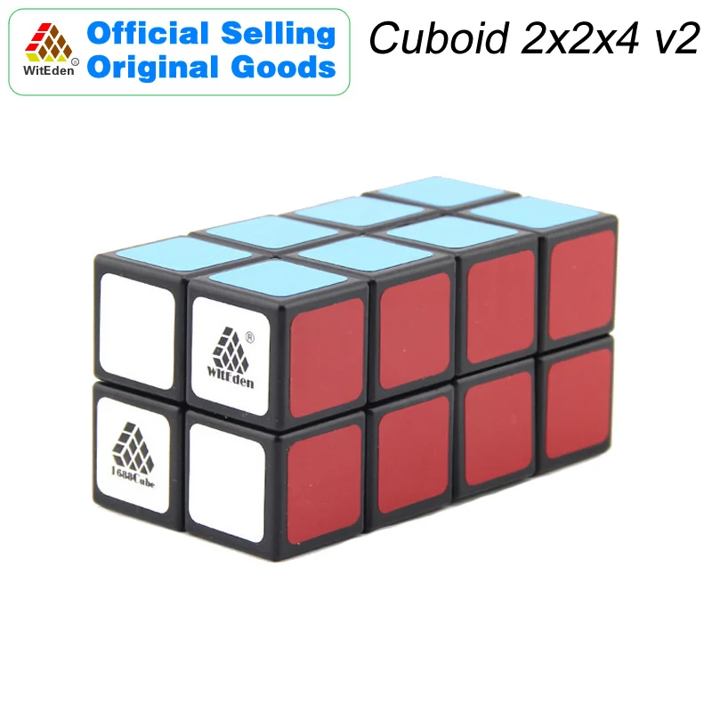 WitEden 2x2x4 Cuboid Magic Cube v2 1C 224 Cubo Magico Professional Speed Neo Cube Puzzle Kostka Antistress Toys For Boy qiyi color mirror 3x3x3 magic cube speed puzzle games 3x3 professional neo cube toys for children cast coated cubo magico