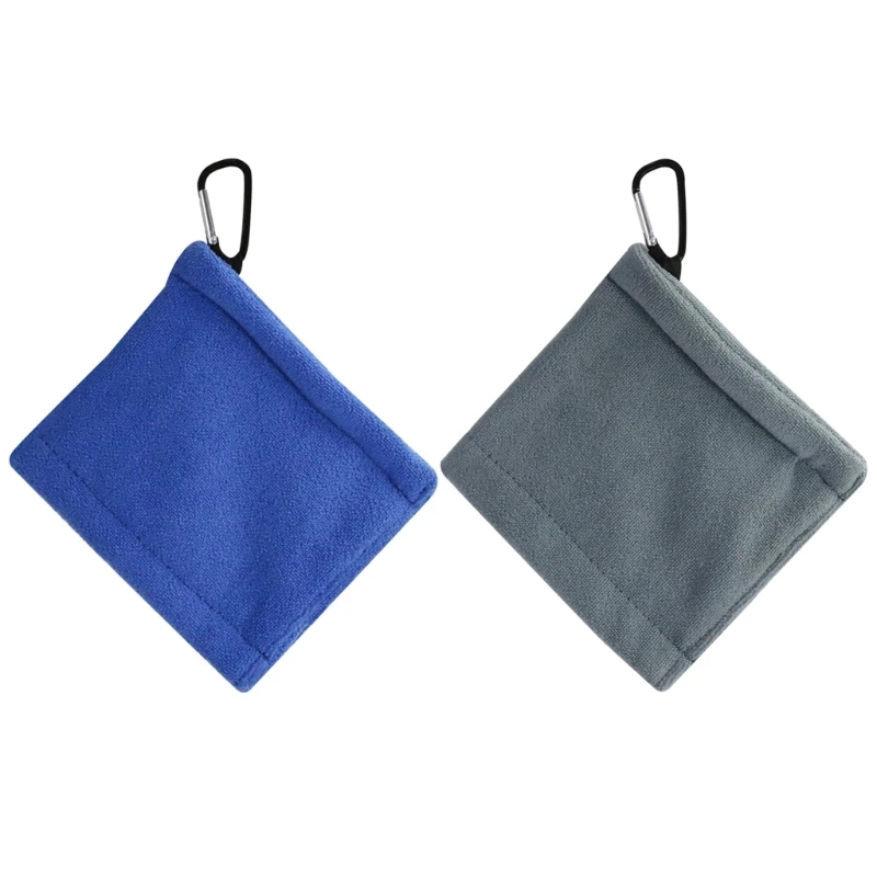 

2024 New Golf Towel Microfiber Wipe Cleaner Golf Head Cleaning Tools with Carabiner Hook Resistance Clip Golf Club Wiping Cloth