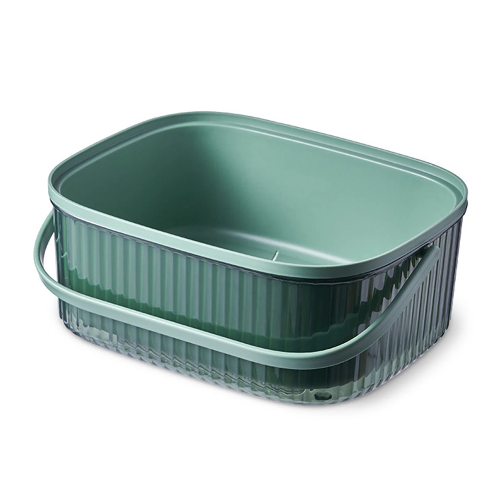 2-in-1 Kitchen Washing Basket For Fruit Vegetable PP Large Sieve Bowl Sets