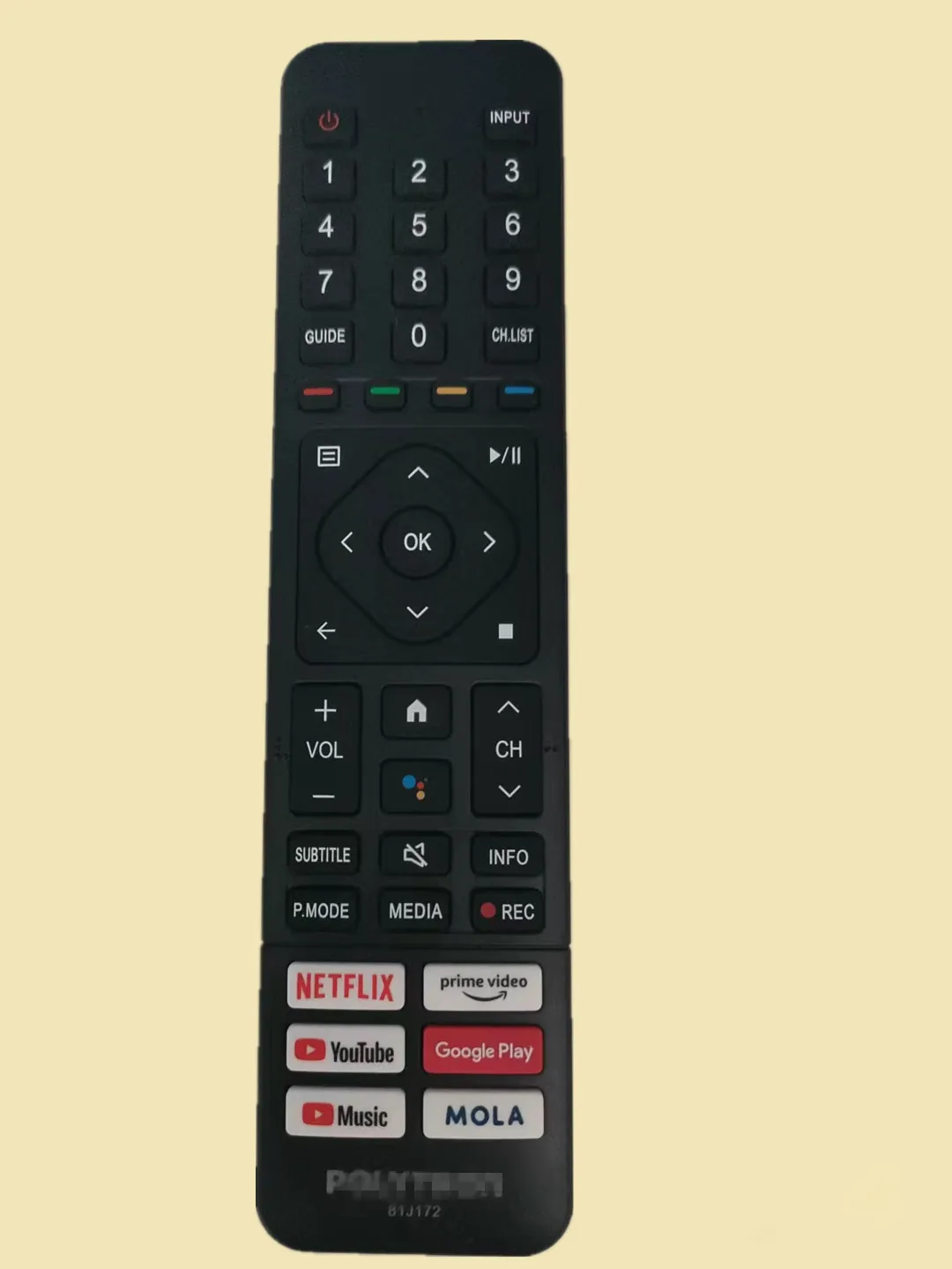 

Идеально подходит для POLYTRON TV Bluetooth голосового пульта дистанционного управления 81J17 2 совершенно новый