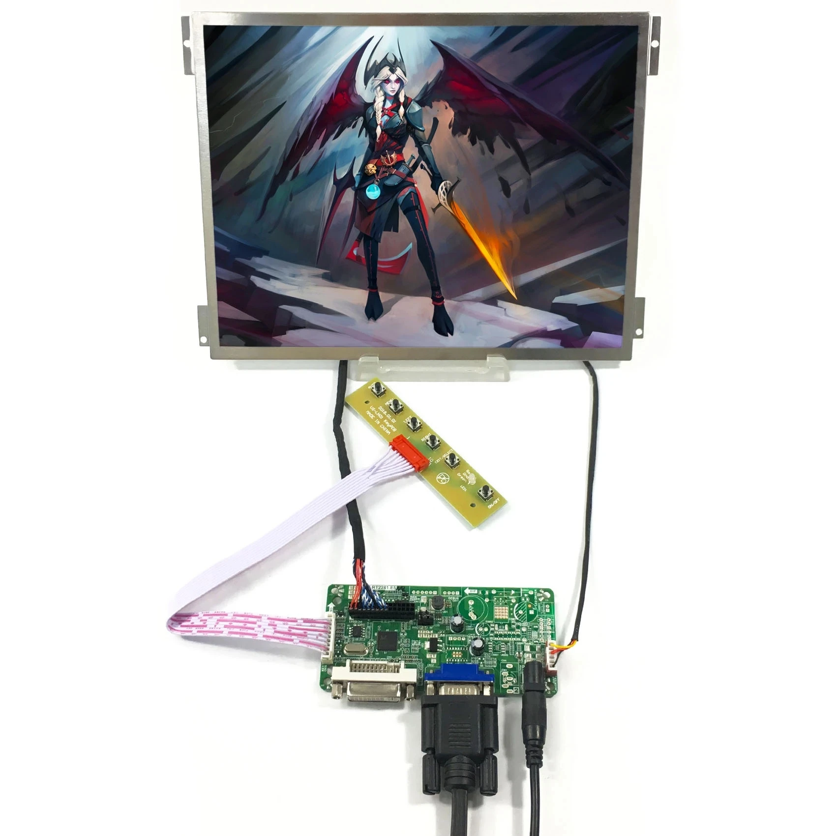 Polegadas G104xvn01.0 1024×768 Ips Tela Lcd Substituição G104x1-l04 Dvi Vga Lcd Controller Board Trabalho para 30p Lvds Interface Novo 10.4
