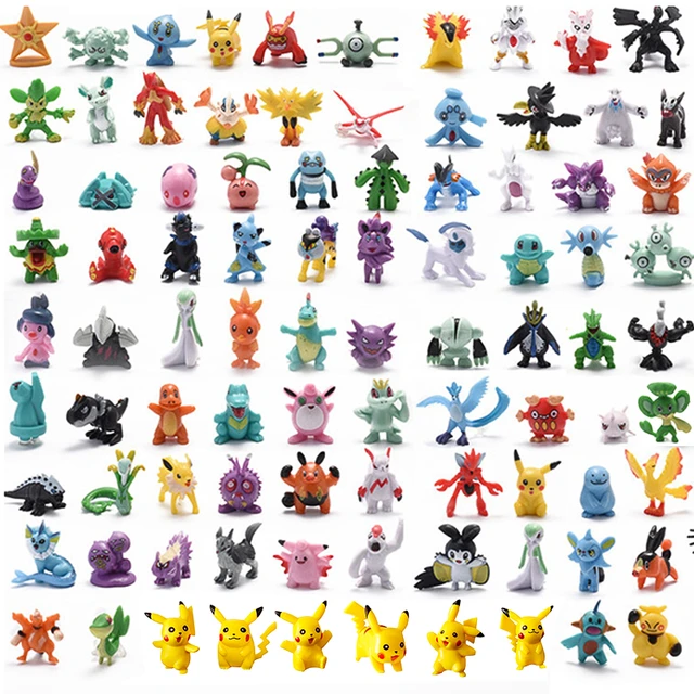 Set 24pcs/Bag Pokemon Figures Toy 2-3cm Bulk Anime Mini Doll Lot Pikachu  Figurine Small Pocket Monster Birthday Gift - AliExpress