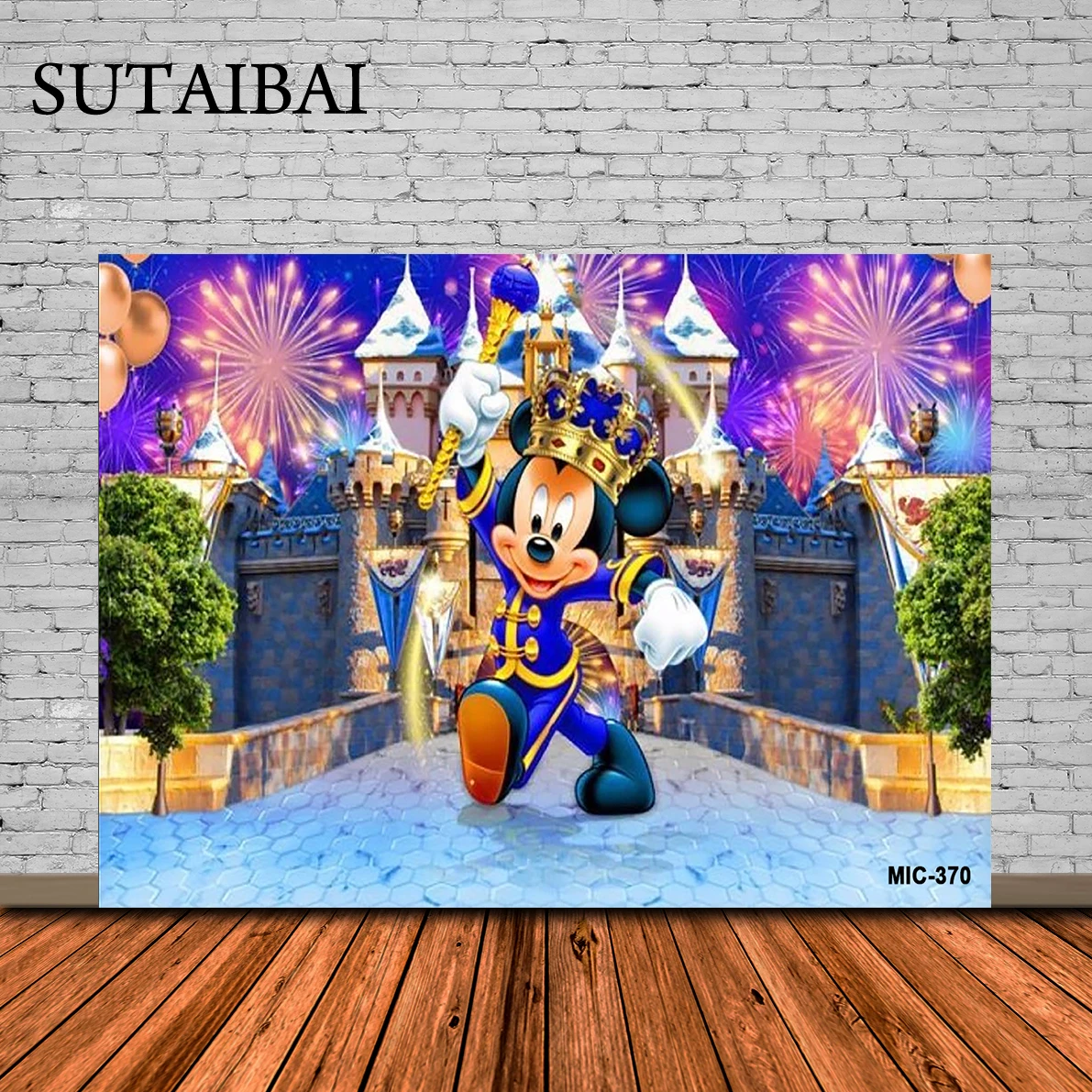 

Disney Mickey Mouse Birthday Photozone Custom Background Minnie Decoration Children's Party Decorations Wedding Backdrops Wall