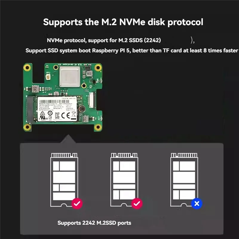 라즈베리 파이 5 CLB AI DP 키트, 라즈베리 파이 AI 키트 PCIE-M.2 확장 보드 Hailo-8 CLB AI 개발자 키트용으로 최고의 선택