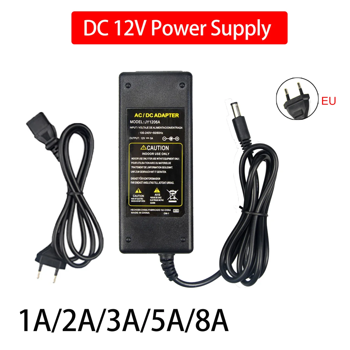 LED Swtiching Power Adapter AC 110 V-220 V ถึง DC 12V เปลี่ยนแหล่งจ่ายไฟ 1A 2A 3A 5A 8A แสง Transformer Converter สําหรับโคมไฟ 1