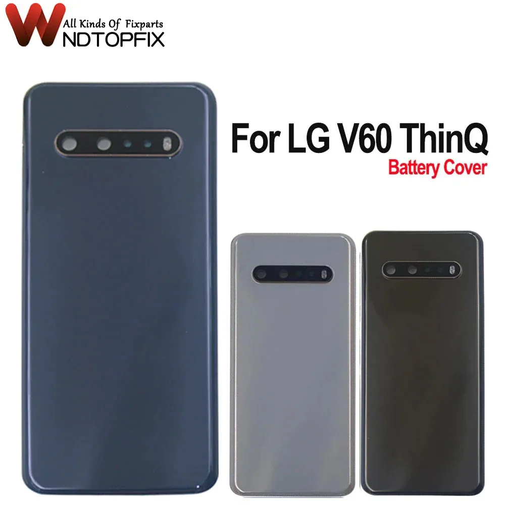 

Высококачественная задняя крышка аккумулятора 6,8 дюйма для LG V60 ThinQ, Задняя стеклянная крышка, задняя крышка для LG V60 Thinq, задняя крышка аккумулятора