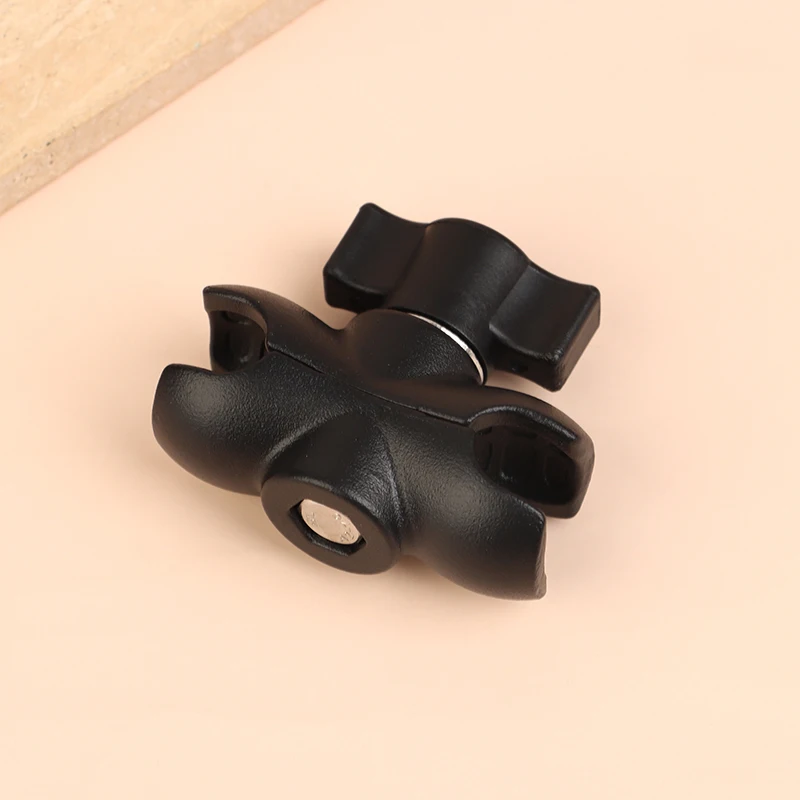 [H]5.5CM 알루미늄 합금 더블 소켓 암 볼 헤드 홀더 마운트 클램프 자전거 오토바이 카메라 연장 암