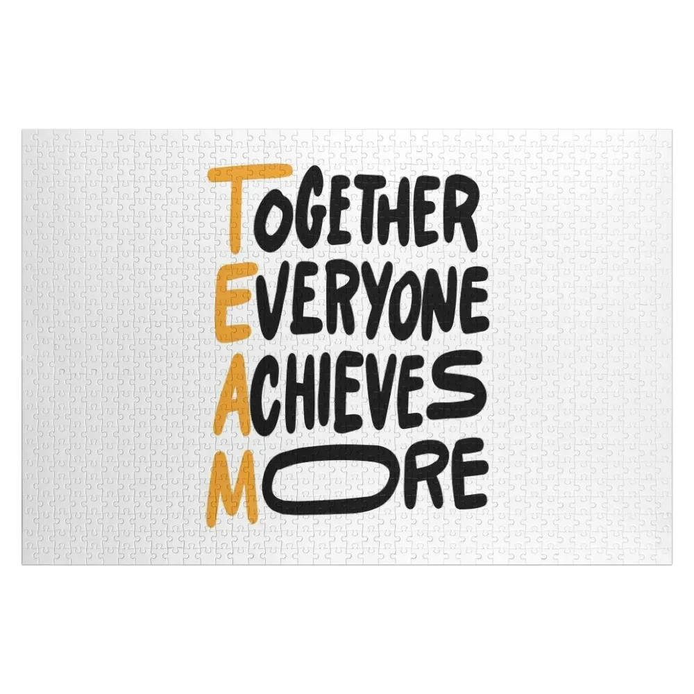 Team Together Everyone Achieves More Inspirational Quotes Jigsaw Puzzle Adult Wooden For Children Game Children Puzzle