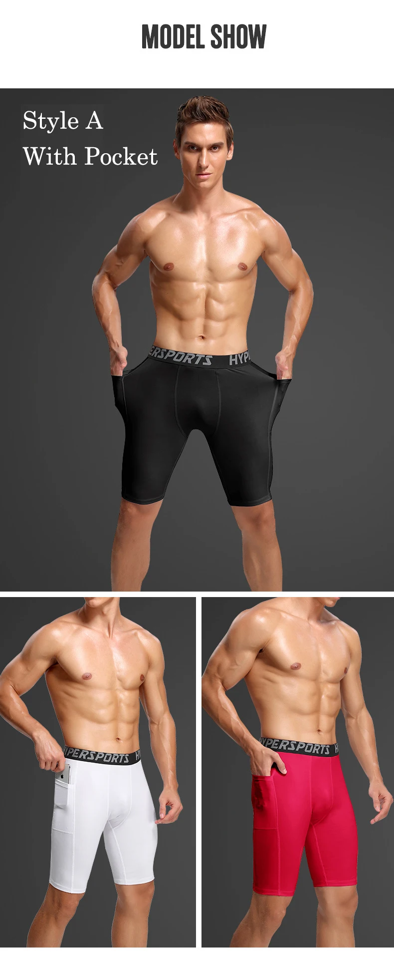 Men's Compression Shorts: Gym Fitness Training - true deals club