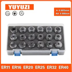 ER11 ER16 ER20 ER25 ER32 ER40 Collet Chuck Spring Collet Chuck Set Suit A AA Grade for CNC Milling Tool Holder ER Collet Chuck