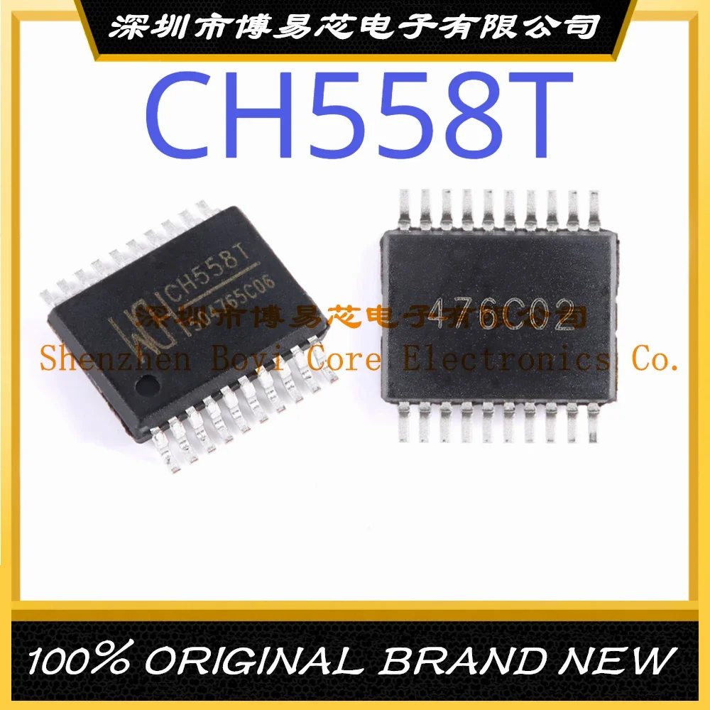 CH558T Package SSOP-20 51 Series 56MHz Flash Memory: 35KB RAM: 4.25KB Microcontroller (MCU/MPU/SOC) IC Chip attiny85 20pu package dip 8 avr 20mhz flash memory 4k x16bit ram 512byte microcontroller mcu mpu soc