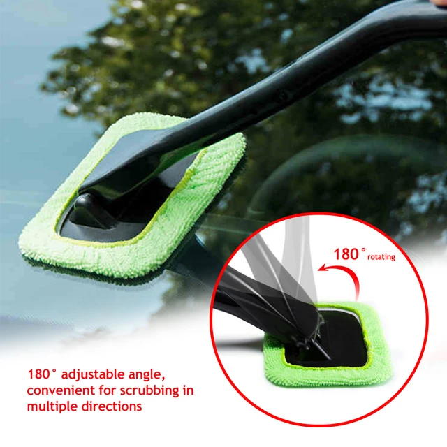 Auto Fenster Reiniger Pinsel Kit Scheibenwischer Mikrofaser Wischer  Reiniger Reinigung Bürste Auto Reinigung Waschen Werkzeug Mit Lange Griff -  AliExpress