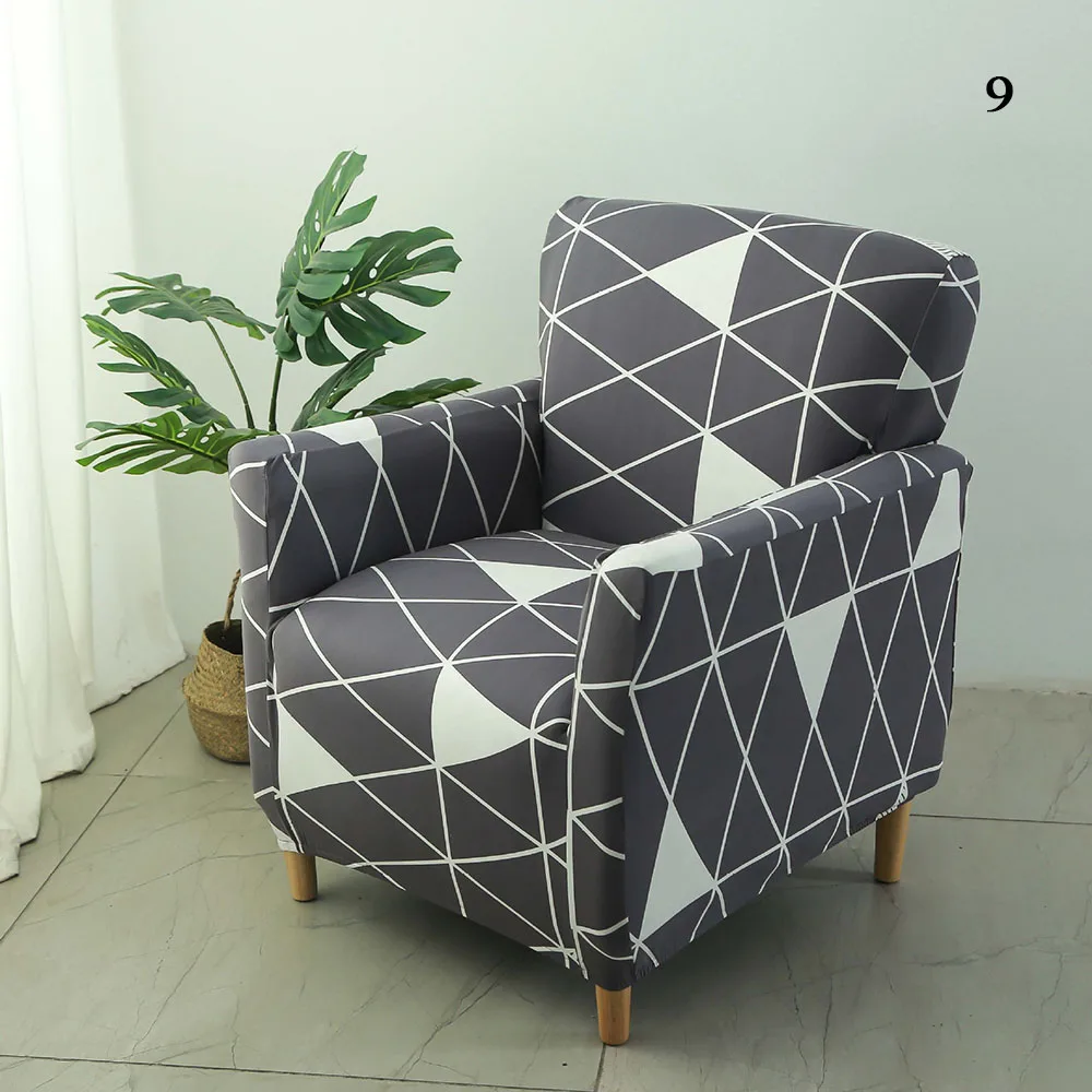 

Single Sofa Seat Cover Non-Slip Armchair Cover Jacquard Pattern Elastic Chair Covers Funda Sofas Ajustables