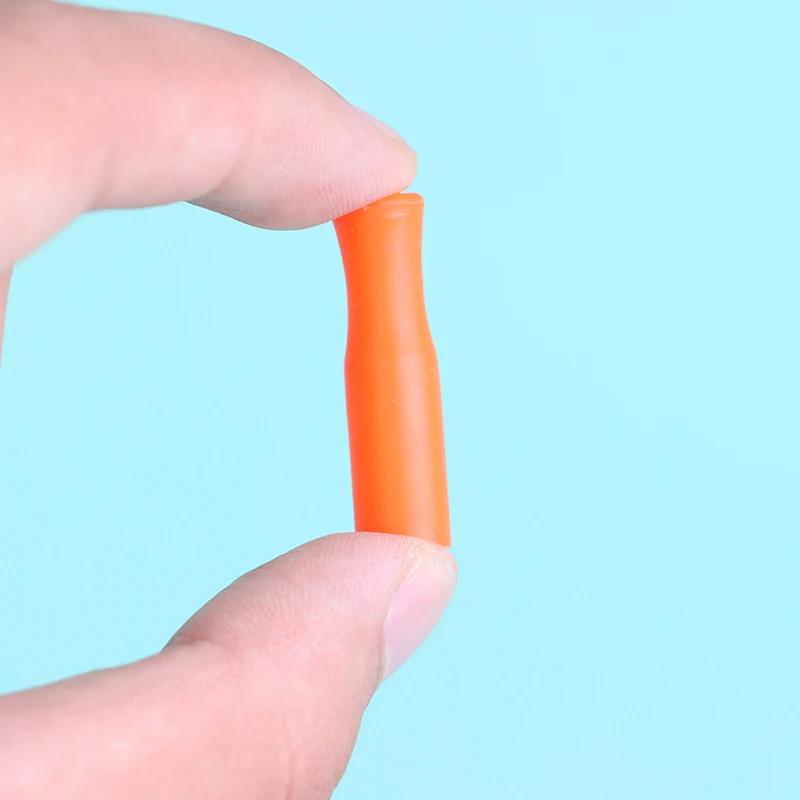 6/10Pc Cap Anti-scald Teeth Protector Bar Reusable Stainless Steel Straw Food Grade Accessories Silicone Tip 6mm Silicone Nozzle