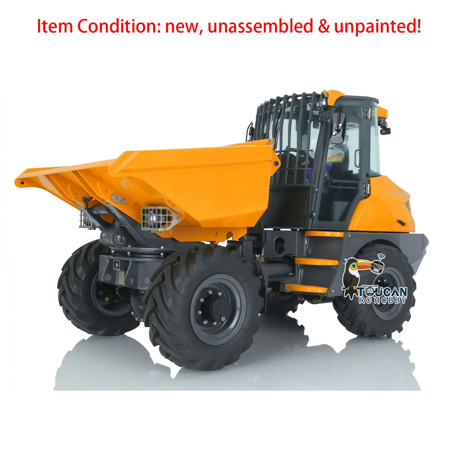 4*4 Lesu 6Mdx Rc Dumper Kit 1/14 Telecomando Idraulico Articolato Dumper Luce Suono Differenziale Assi Di Bloccaggio Th21517