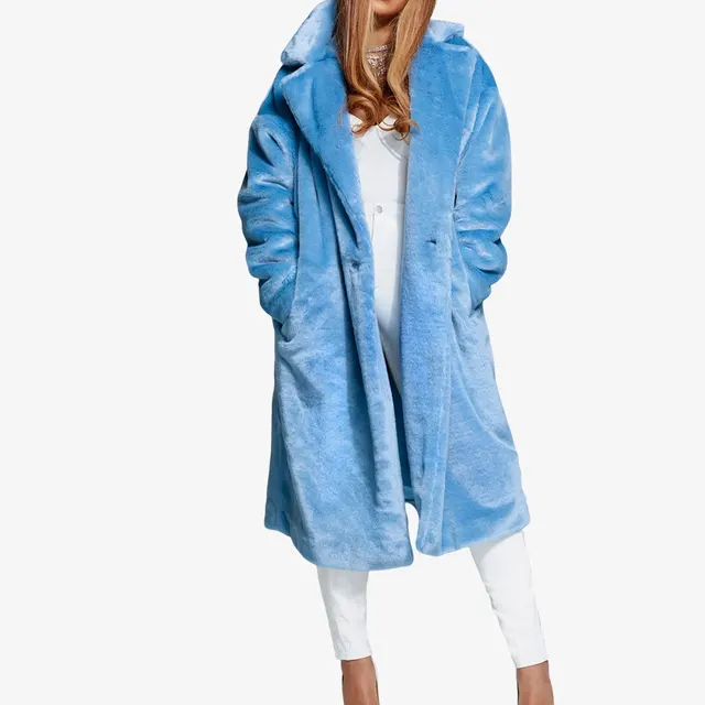 Adidas Authentic Manteau long en polaire à fourrure artificielle pour hommes et femmes H18983 1