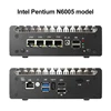 Topton Industrial Mini PC Fanless Intel N100 Pentium N6005 Firewall Router 4 LAN i226-V 2.5G DDR4 COM USB-C pfSense Computer New 6