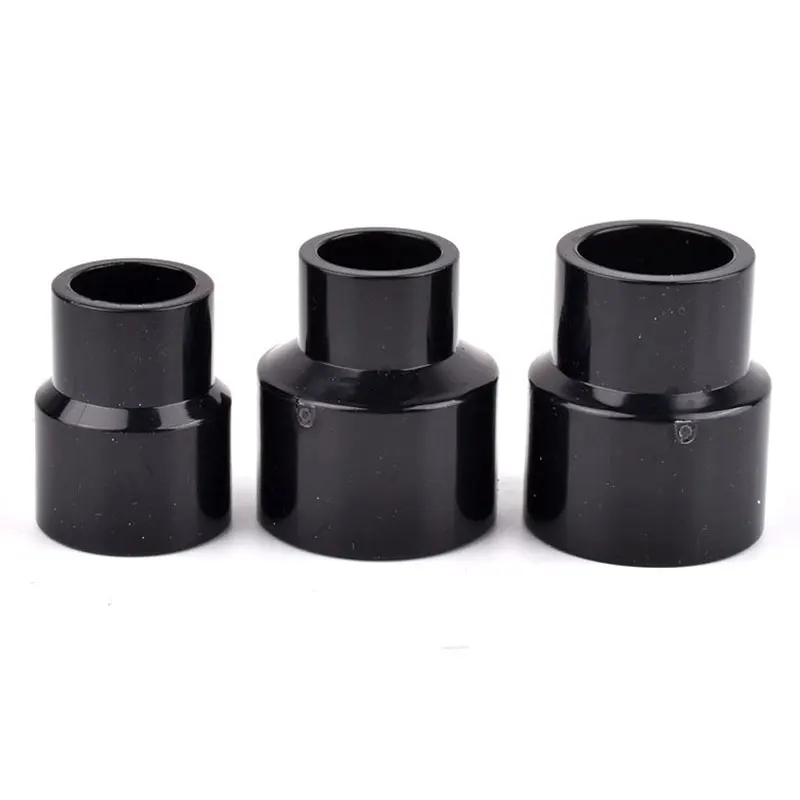 Schwarzer PVC-T-Stück Reduzierverbinder, Wasserversorgungsrohr-Verbindung Gartenbewässerungsrohr-Armaturen Adapter PVC-Reduzierstück – Detail 6