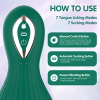 Nippel Saugen Vibrator für Frauen mit Zunge Lecken Brust Massagegerät Klitoris Sauger Klitoris Stimulator Sex Spielzeug für Frauen 3