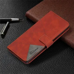 Magnetic Leather Flip Wallet Phone Case and Cover for Galaxy A06 4G 5G (Dark Brown)