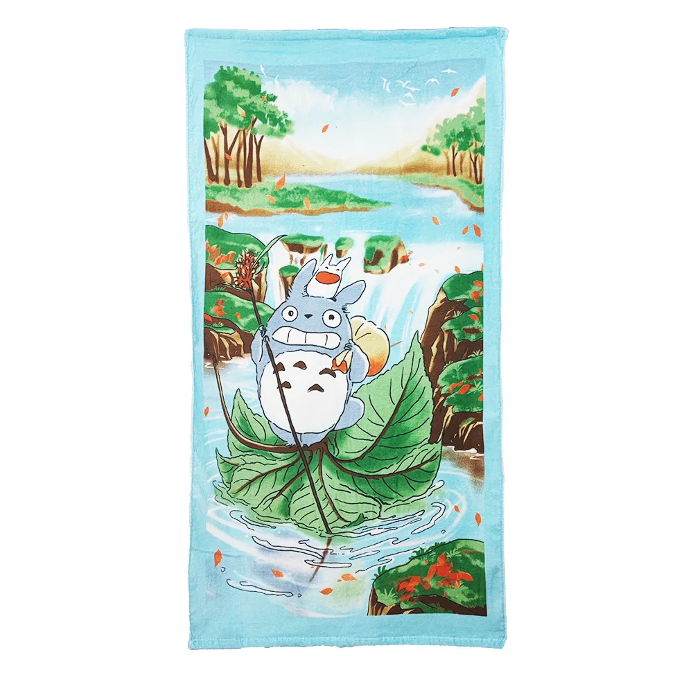 

Japanese Cartoon Anime Cats Children Bath Towel Luxury for Kids Bathroom Beach 60*120 Cotton Velour Terry Free Shipping
