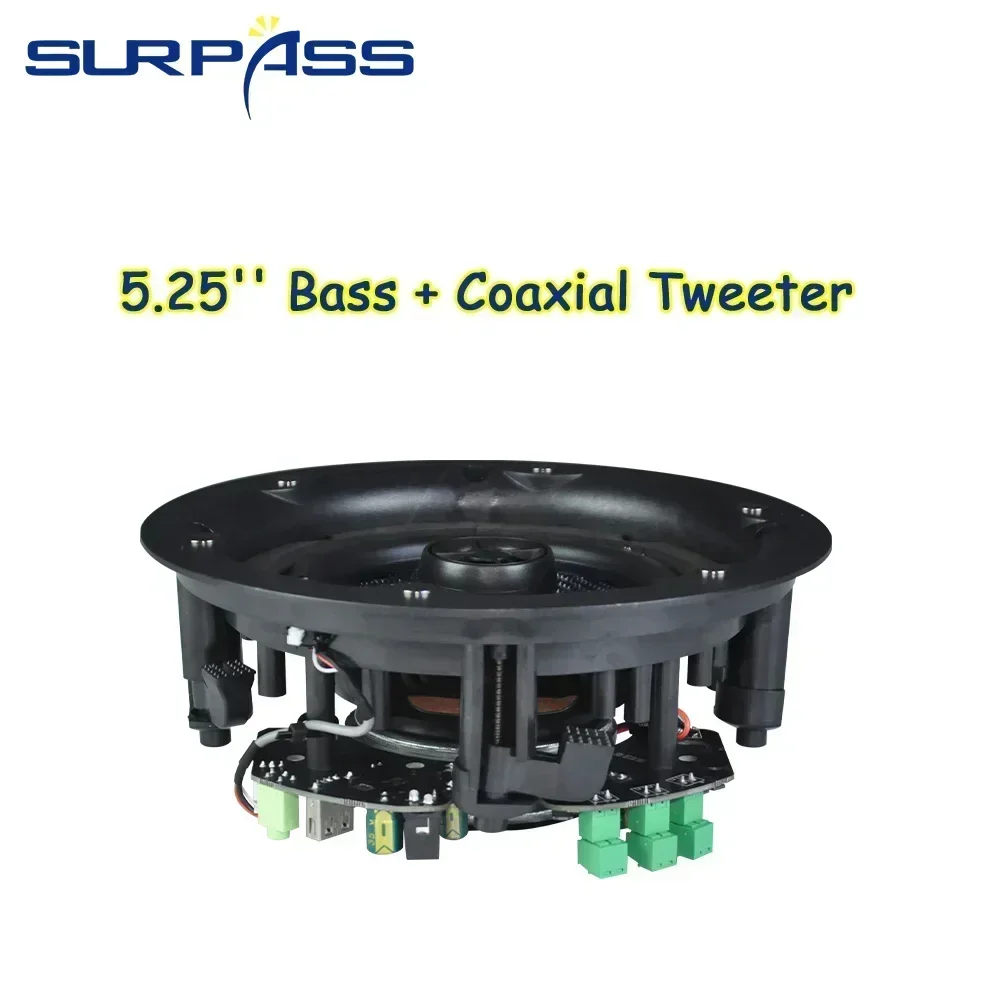 5.25inch Bluetooth Ceiling Speaker Home Theater Speaker Built-in Class D Digital Amplifier Ceiling Bluetooth Speakers Indoor bluetooth speaker wall ceiling speaker