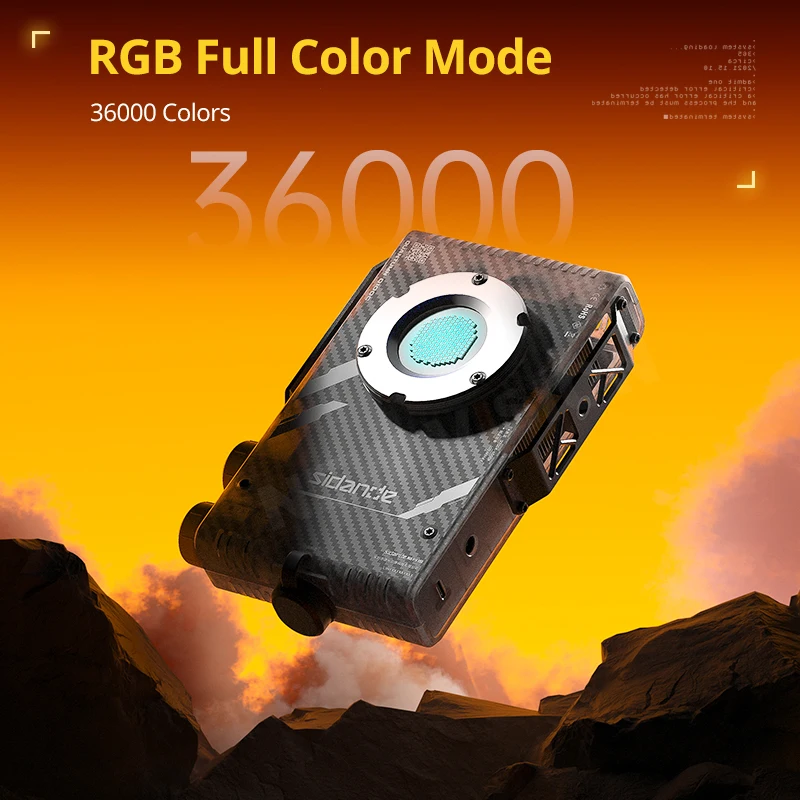 SIDANDE Q100C 100W Quantum Series Q100 Full Color RGB Portable Outdoor Photography Fill Light Live Lighting Spotlight+APP contro 5