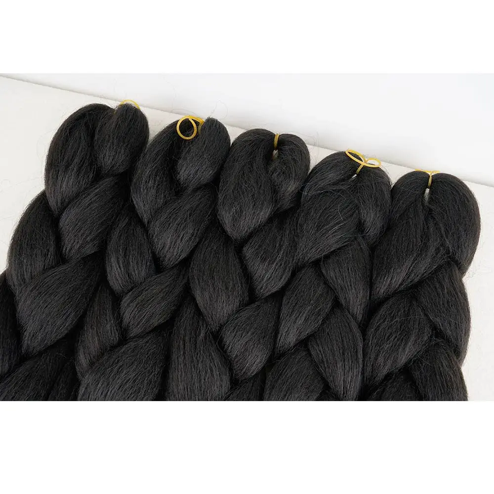 5PCS Jumbo African Braiding Hair Extensions Synthetic Fiber Crochet Braids Wig for Women DIY Party Daily Use Halloween Christmas 5