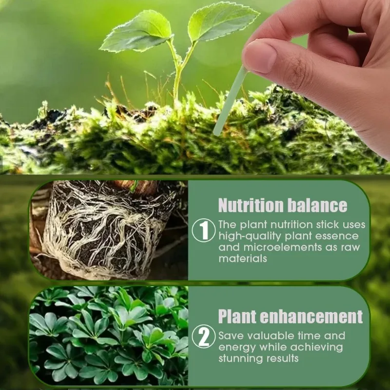 18/36PCS Plant Nutrition Sticks Universal Indoor Potted Flower Growth Enhancer Succulent Plant Fertilizer Sticks Garden Supplies plant fertilizer sticks