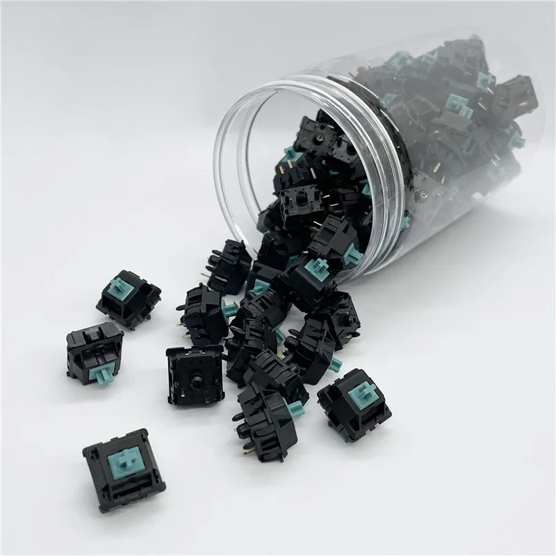JWICK JWK T1 V2 촉각 스위치 나일론 67g 게임용 기계식 키보드 파란색 Mx 스위치 공장 윤활 5 핀 핫스왑 맞춤형 게이머 축