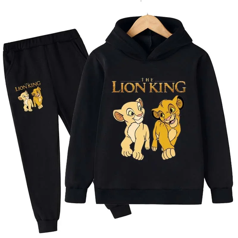 

Kids The Lion King Clothing 2 Pieces Sets For Girls Clothes Boys Simba Hoodies Top+Pants Children's Suit Tracksuit Sportwear