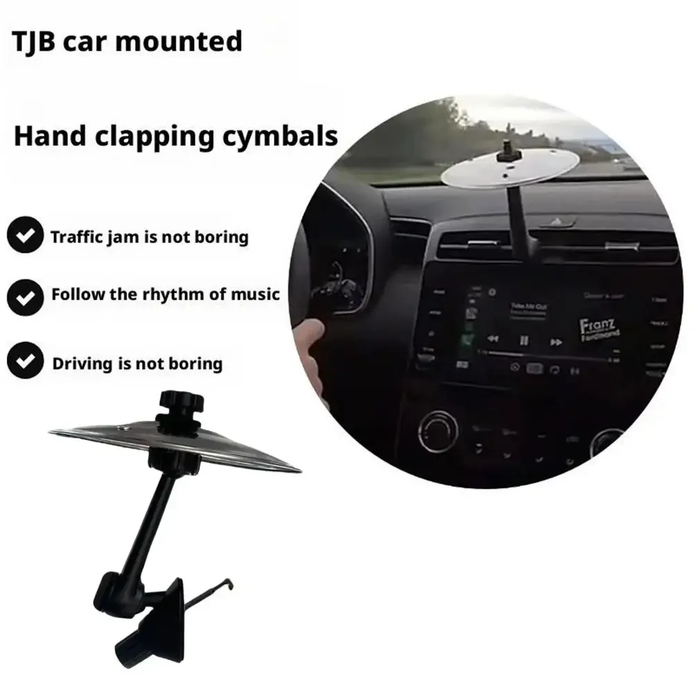 Mini Drums Colliding With Cymbals Automotive Vent Decoration 1/2PCS Car Interior Accessories Easy Install And Shock Resistant