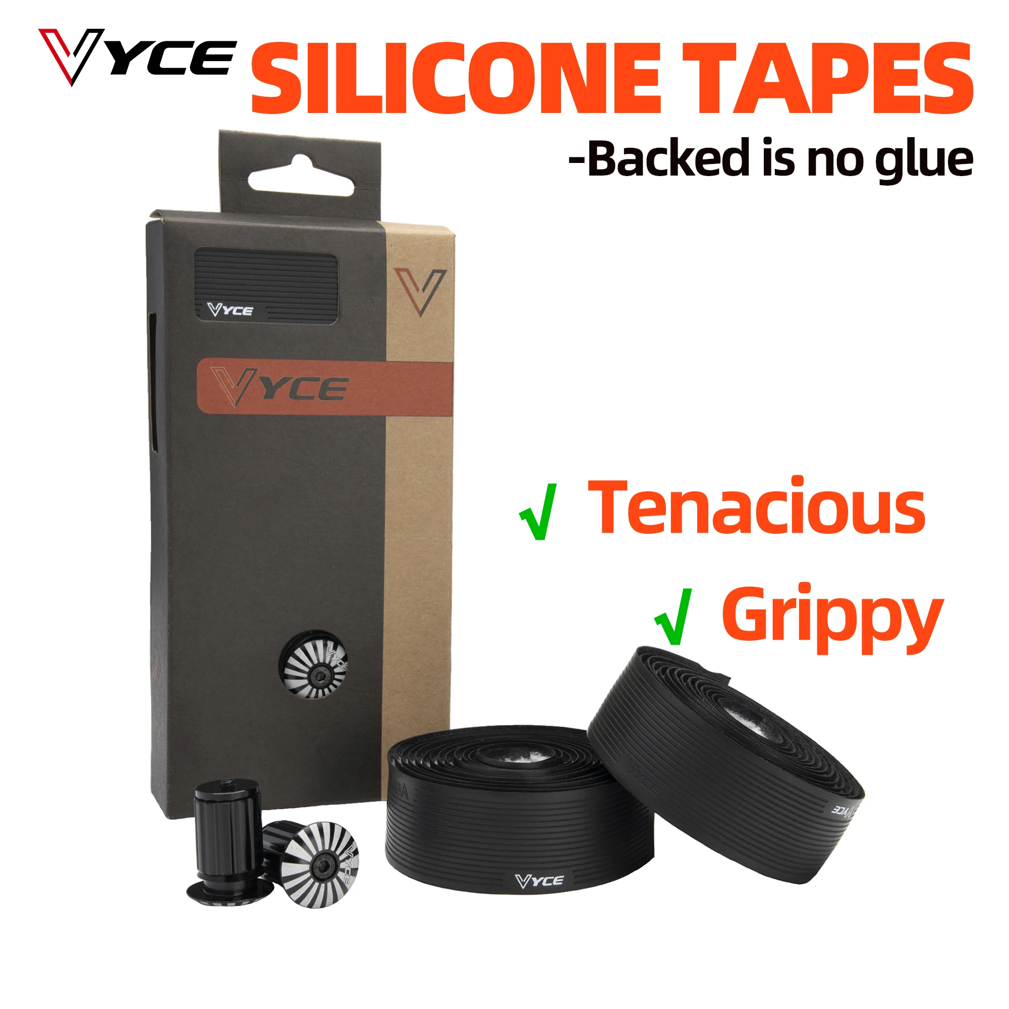 

VYCE-Silicone Handlebar Tape, Road Bicycle Tape, Bike Bartape, Anti-slip Silica Gel, Handle Bar Tape, Cycling Wrap