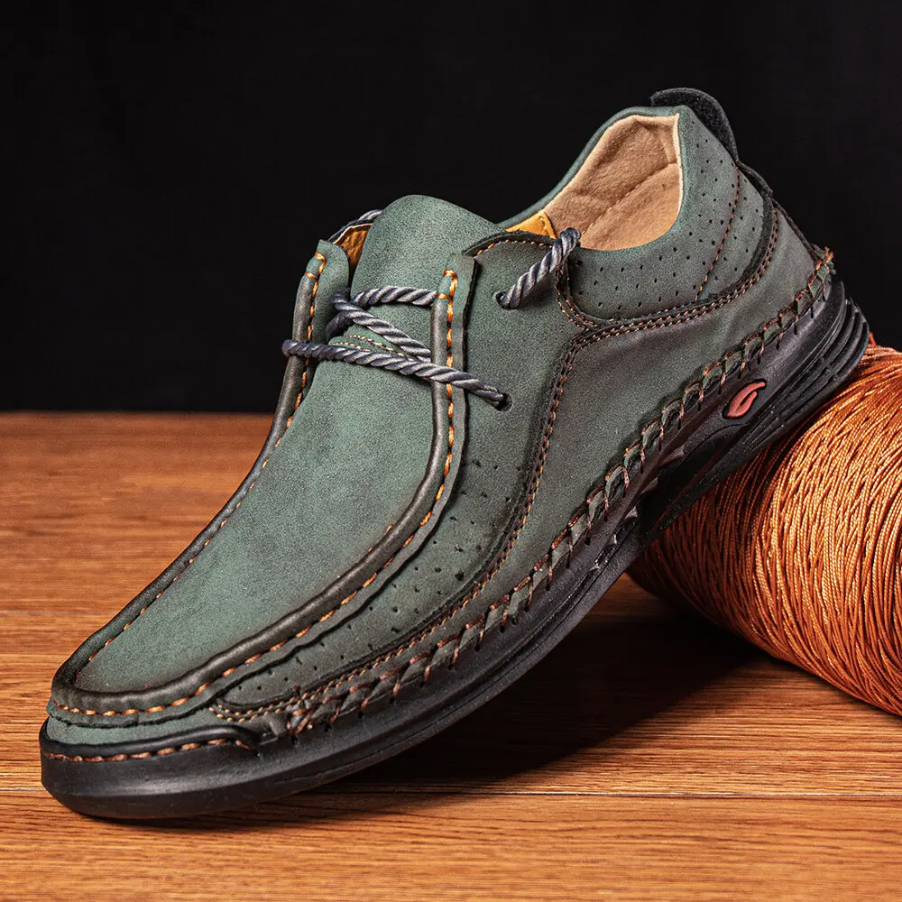 

Handmade Leather Shoes Men Casual Sneakers Comfort Driving Shoe Soft Leather Loafers Men Shoes Moccasins Tooling Shoe Footwear