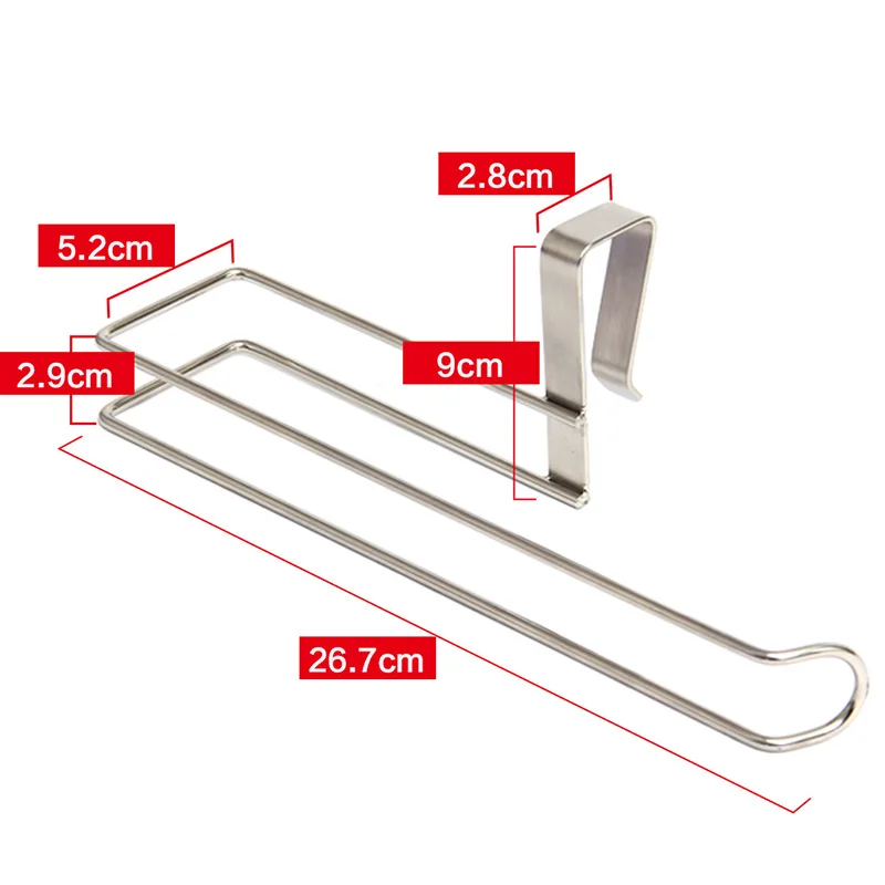 Kitchen paper towel rack kitchen holder refrigerator suction cup hanger roll storage free punch WY5