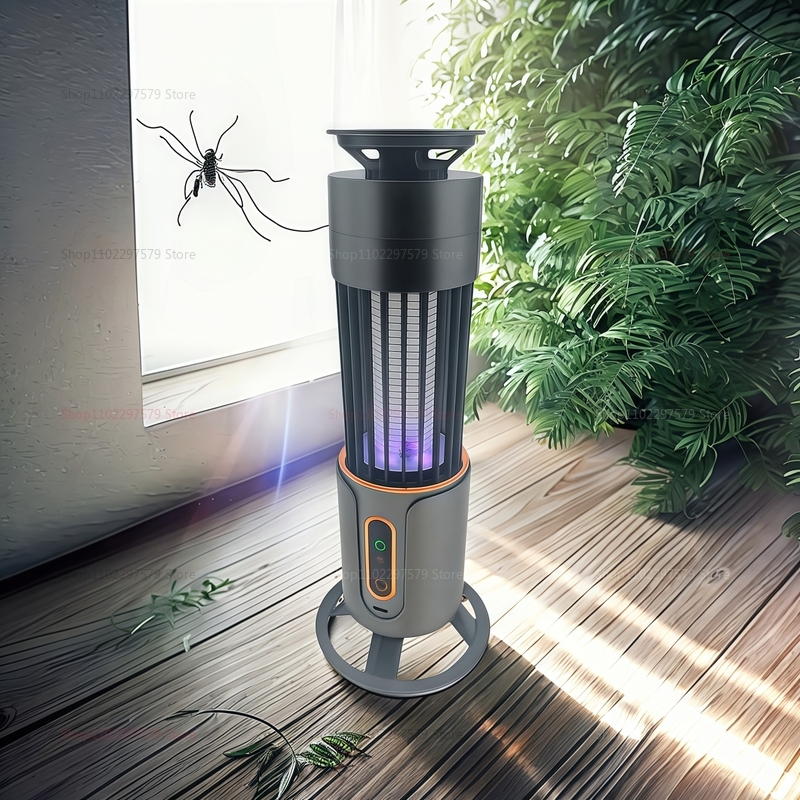 2025 Electric Mosquito Killer Lamp 2-in-1 USB Portable Wall Mount Outdoor Indoor Mosquito Repellent Quiet Home Office Garden